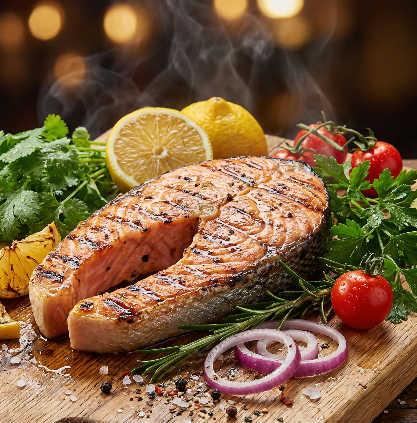 Шашлык из семги (лосося)