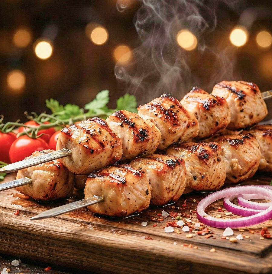 Шашлык из куриного филе