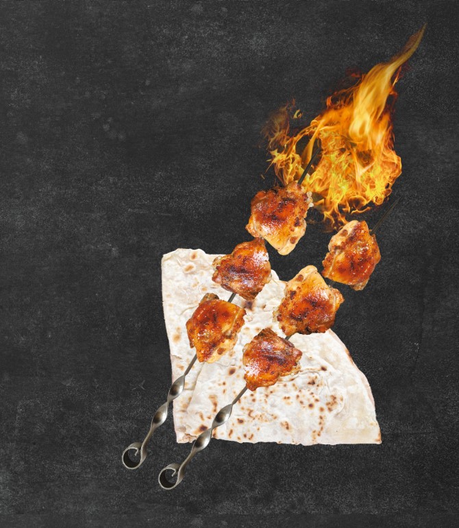 Шашлык из куриных бедрышек