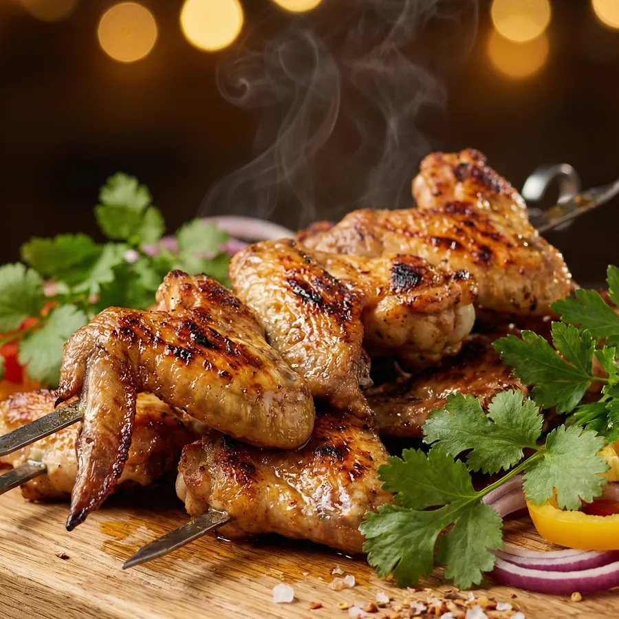 Шашлык из куриных крылышек
