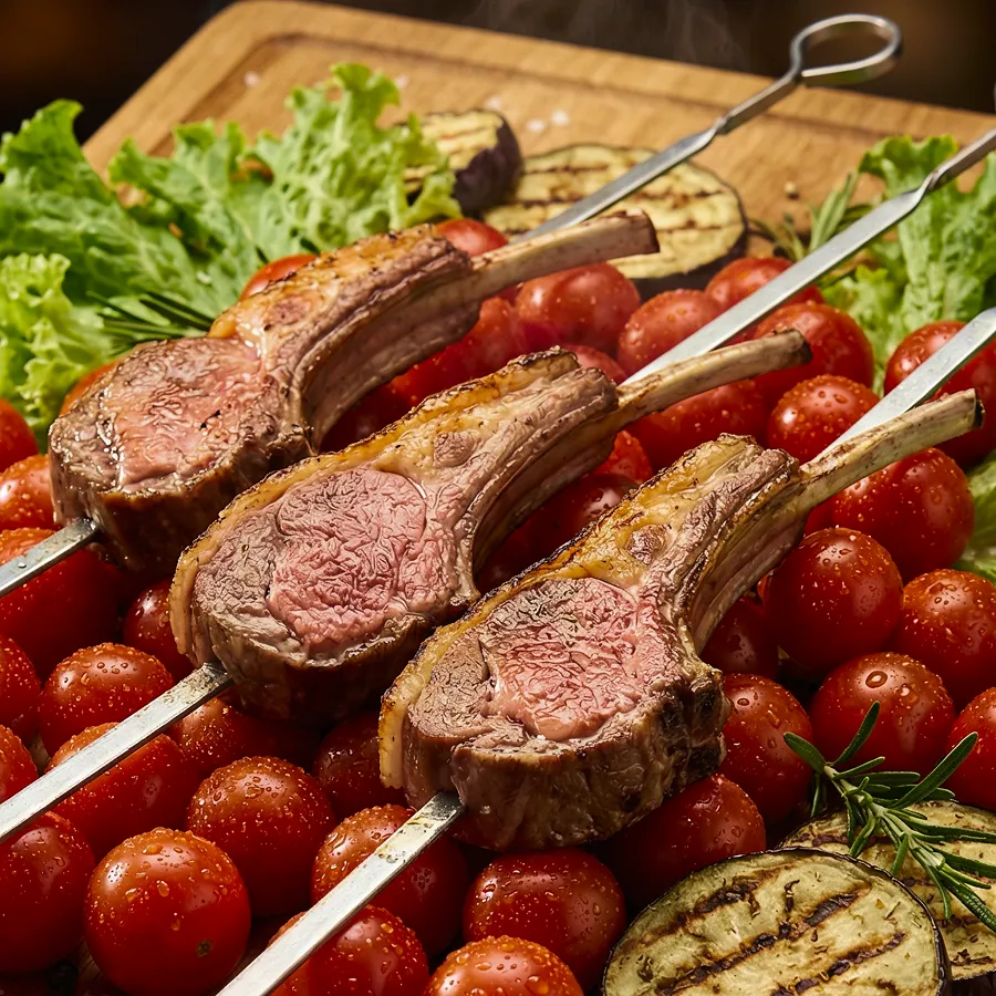 Шашлык из каре баранины