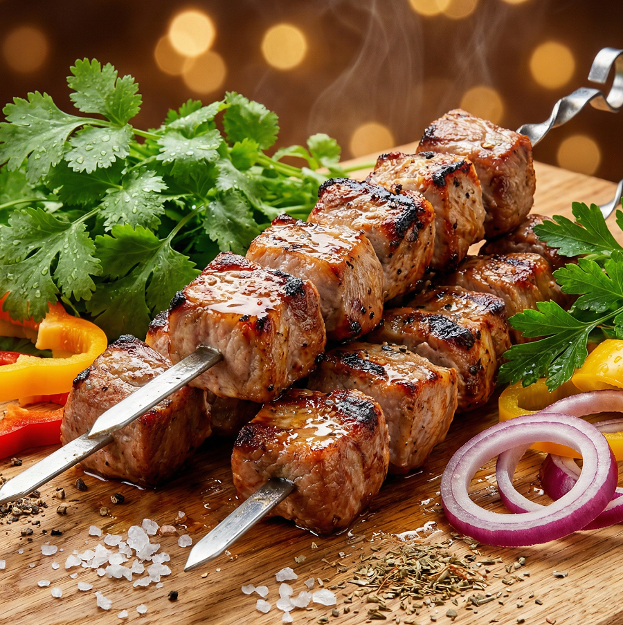 Шашлык из свиного окорока